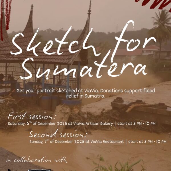 VIAVIA RESTO & BAKERY : SKETCH & SCREEN PRINTING FOR SUMATERA