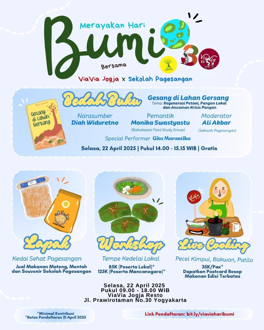 ViaVia Restaurant x Sekolah Pagesangan: Merayakan Hari Bumi